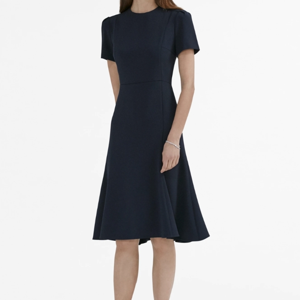 MM Lafleur Navy Midi Dress